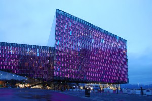 Harpa Building at night